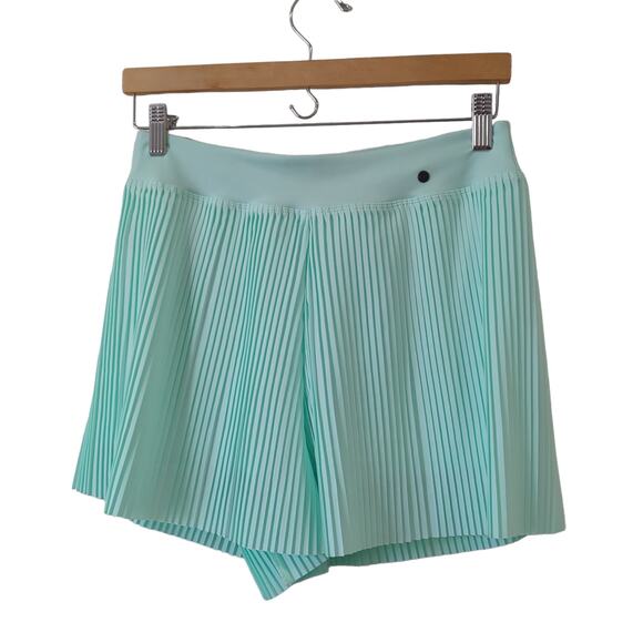 NWOT Nike Dri Fit Womens Ace Pleated Golf Shorts Tennis Mint Green Size Small - Picture 3 of 9